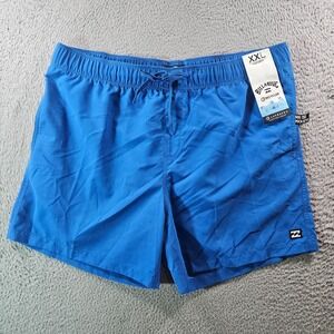 NWT Billabong Swim Trunks Board Shorts Men's XXL - No Liner Laybacks‎ Blue